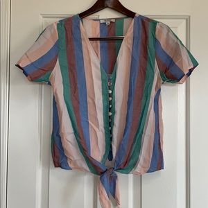 Madewell tie-top, size s